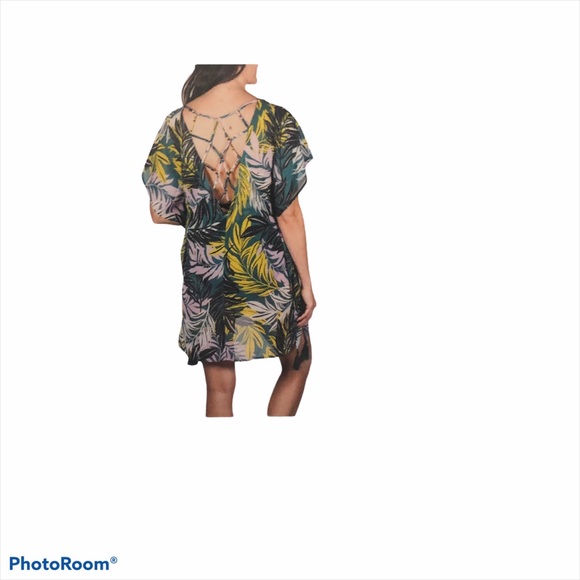 Palisades palm print swim suit cover up NWT - Picture 3 of 5